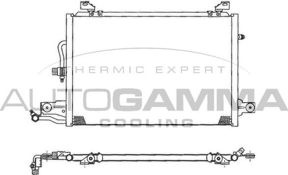 Autogamma 101750 - Condenser, air conditioning car-mod.net