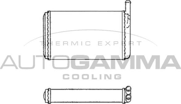 Autogamma 101769 - Heat Exchanger, interior heating car-mod.net