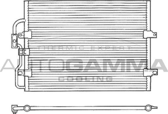 Autogamma 101706 - Condenser, air conditioning car-mod.net