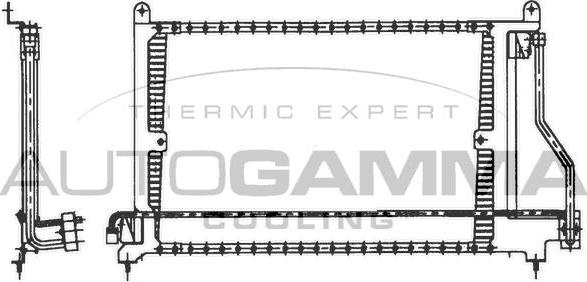 Autogamma 101716 - Condenser, air conditioning car-mod.net