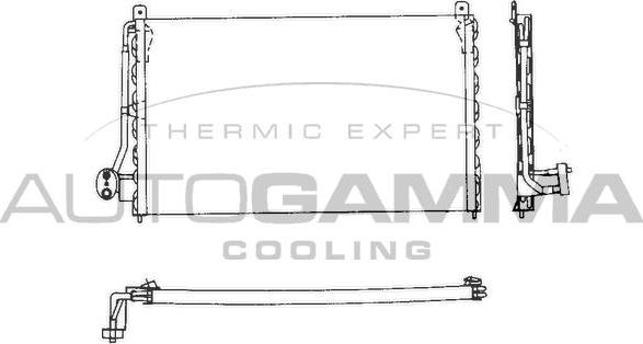 Autogamma 101710 - Condenser, air conditioning car-mod.net