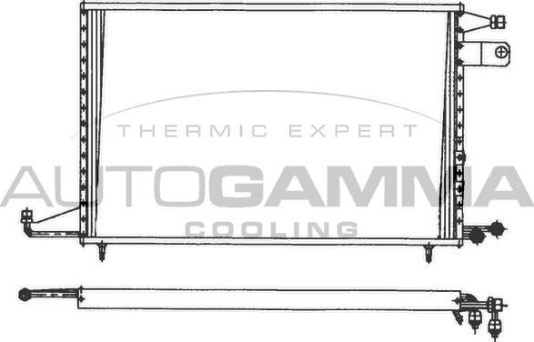 Autogamma 101718 - Condenser, air conditioning car-mod.net
