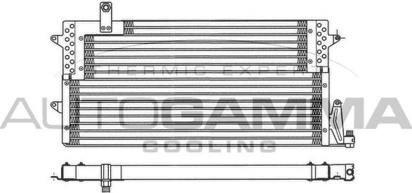 Autogamma 101734 - Condenser, air conditioning car-mod.net