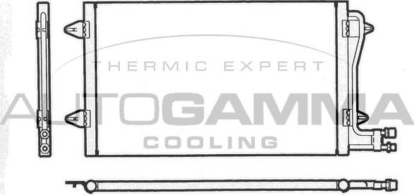 Autogamma 101733 - Condenser, air conditioning car-mod.net