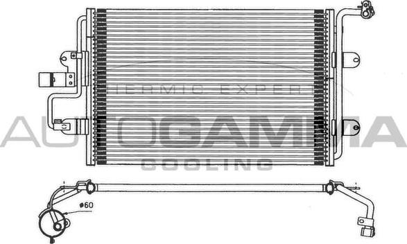 Autogamma 101720 - Condenser, air conditioning car-mod.net