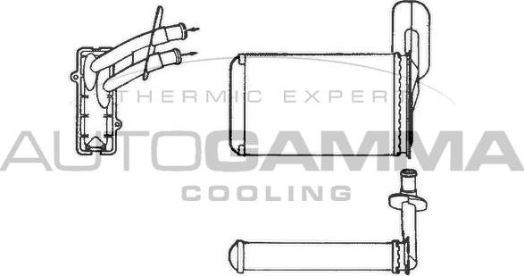 Autogamma 101775 - Heat Exchanger, interior heating car-mod.net
