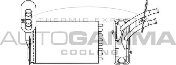 Autogamma 101776 - Heat Exchanger, interior heating car-mod.net
