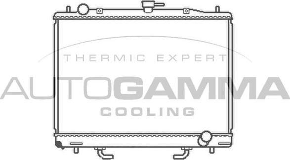 Autogamma 103963 - Radiator, engine cooling car-mod.net