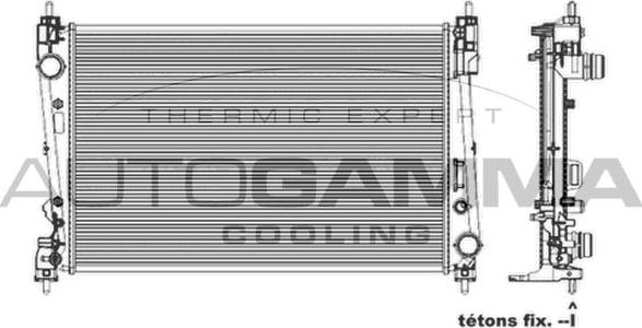 Autogamma 103987 - Radiator, engine cooling car-mod.net