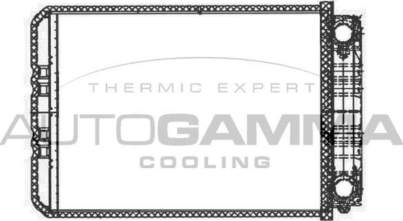 Autogamma 103455 - Heat Exchanger, interior heating car-mod.net