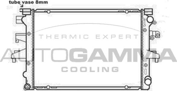 Autogamma 103545 - Radiator, engine cooling car-mod.net