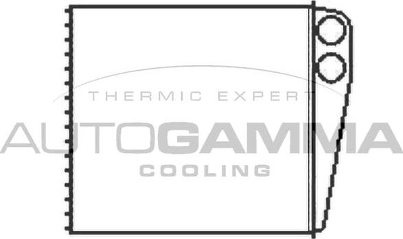 Autogamma 103542 - Heat Exchanger, interior heating car-mod.net