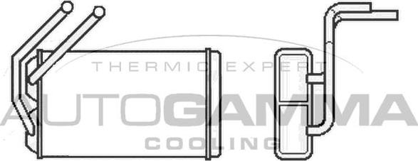 Autogamma 103551 - Heat Exchanger, interior heating car-mod.net