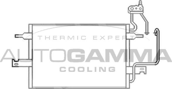 Autogamma 103523 - Condenser, air conditioning car-mod.net