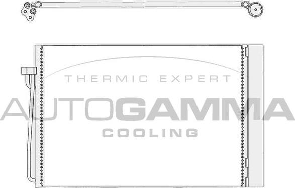 Autogamma 103655 - Condenser, air conditioning car-mod.net