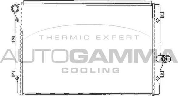 Autogamma 103614 - Radiator, engine cooling car-mod.net