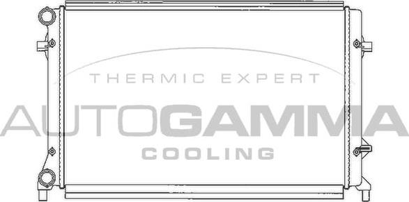 Autogamma 103612 - Radiator, engine cooling car-mod.net