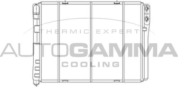 Autogamma 103069 - Radiator, engine cooling car-mod.net