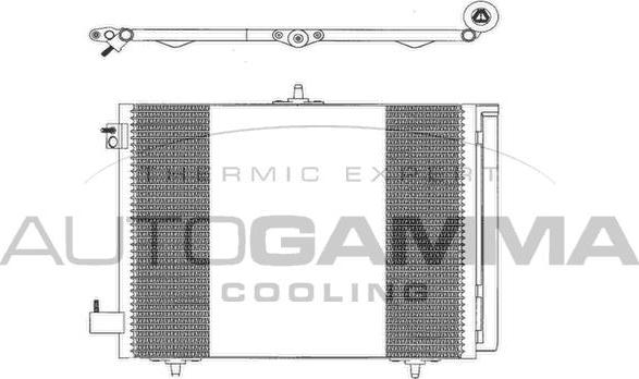Autogamma 103127 - Condenser, air conditioning car-mod.net