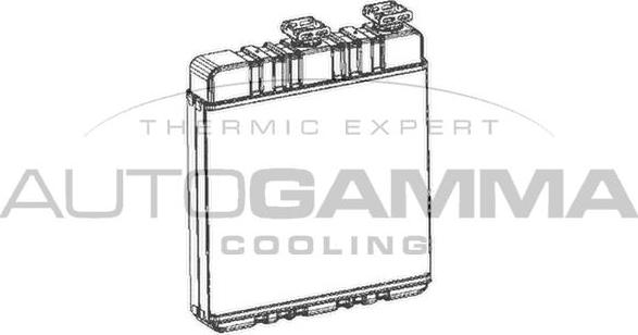 Autogamma 103178 - Heat Exchanger, interior heating car-mod.net