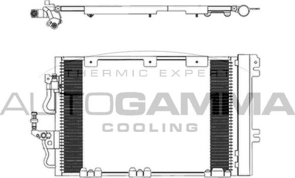 Autogamma 103830 - Condenser, air conditioning car-mod.net