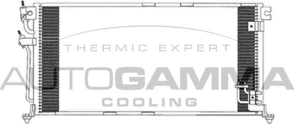 Autogamma 103833 - Condenser, air conditioning car-mod.net