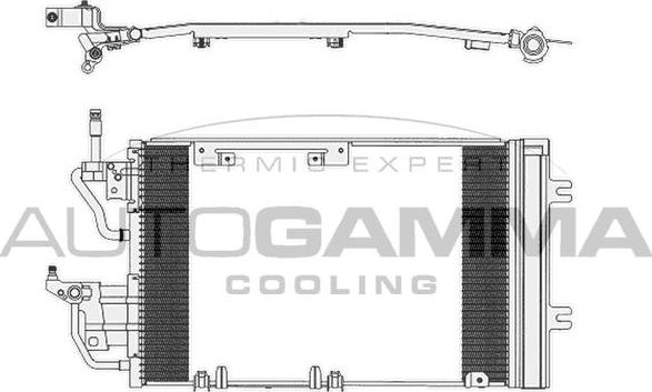 Autogamma 103832 - Condenser, air conditioning car-mod.net
