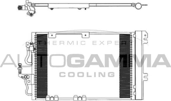 Autogamma 103829 - Condenser, air conditioning car-mod.net