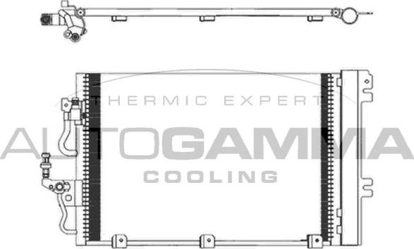 Autogamma 103828 - Condenser, air conditioning car-mod.net