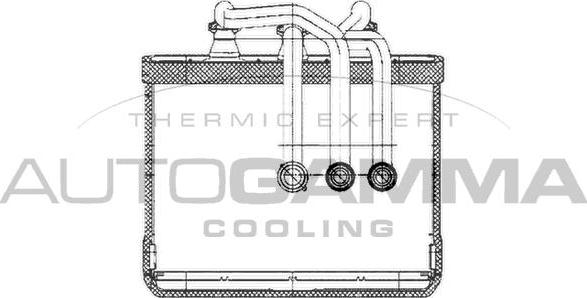 Autogamma 103396 - Heat Exchanger, interior heating car-mod.net
