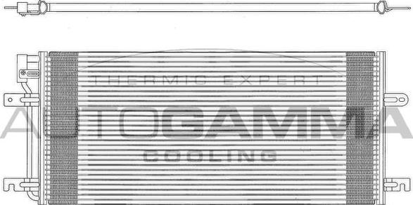 Autogamma 103321 - Condenser, air conditioning car-mod.net