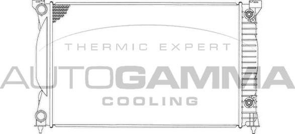 Autogamma 103372 - Radiator, engine cooling car-mod.net