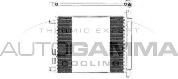 Autogamma 103296 - Condenser, air conditioning car-mod.net