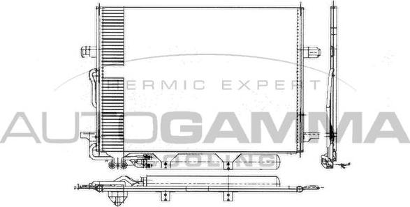 Autogamma 103275 - Condenser, air conditioning car-mod.net