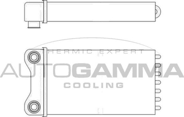 Autogamma 102987 - Heat Exchanger, interior heating car-mod.net