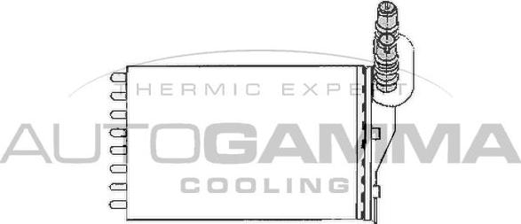 Autogamma 102416 - Heat Exchanger, interior heating car-mod.net