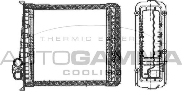 Autogamma 102485 - Heat Exchanger, interior heating car-mod.net