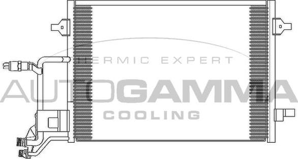 Autogamma 102420 - Condenser, air conditioning car-mod.net