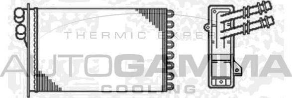 Autogamma 102422 - Heat Exchanger, interior heating car-mod.net