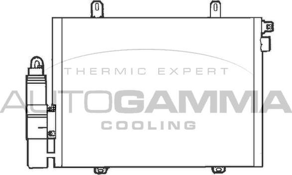 Autogamma 102561 - Condenser, air conditioning car-mod.net