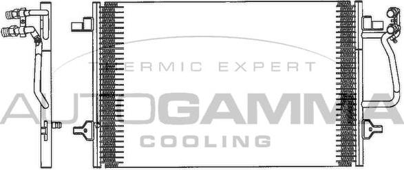 Autogamma 102603 - Condenser, air conditioning car-mod.net