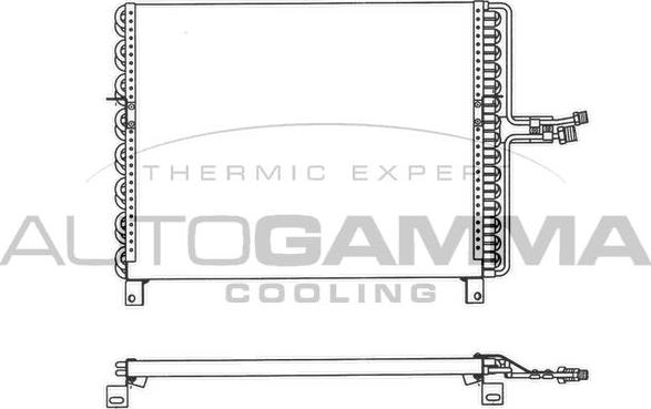Autogamma 102688 - Condenser, air conditioning car-mod.net