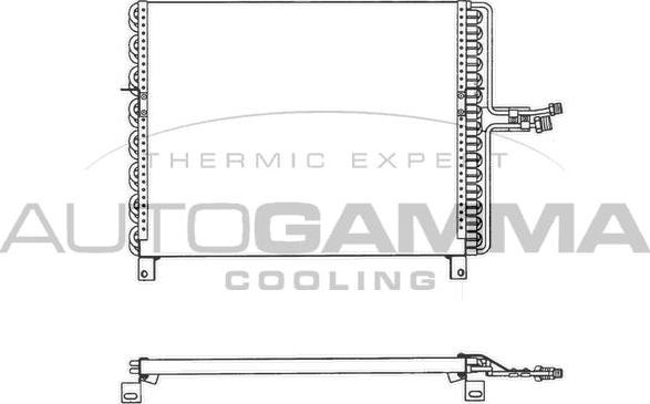 Autogamma 102687 - Condenser, air conditioning car-mod.net