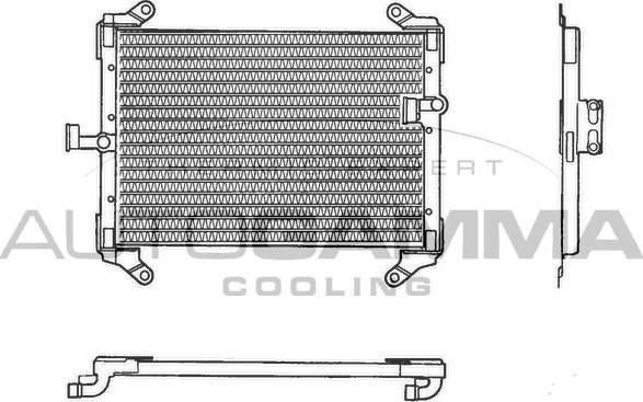 Autogamma 102633 - Condenser, air conditioning car-mod.net