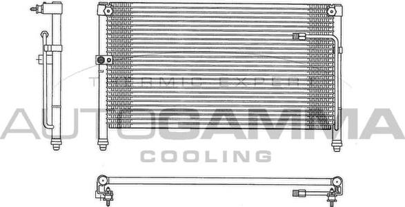 Autogamma 102676 - Condenser, air conditioning car-mod.net