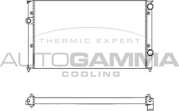 Autogamma 102009 - Radiator, engine cooling car-mod.net