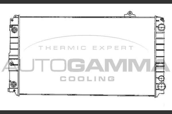 Autogamma 102027 - Radiator, engine cooling car-mod.net