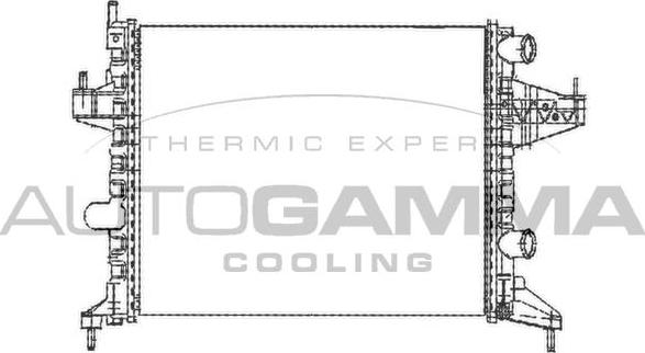 Autogamma 102847 - Radiator, engine cooling car-mod.net