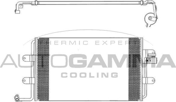 Autogamma 102813 - Condenser, air conditioning car-mod.net
