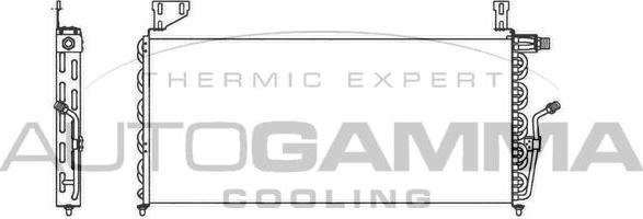 Autogamma 102817 - Condenser, air conditioning car-mod.net